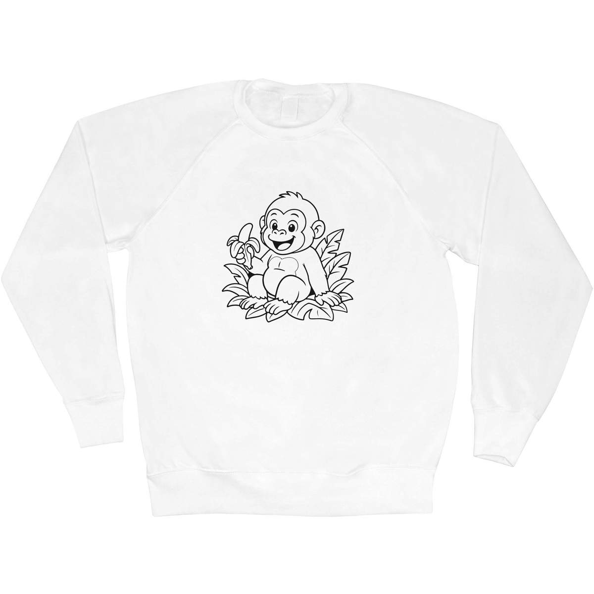 'Gorilla Eating a Banana' Adult Sweatshirt / Sweater / Jumper (SW056547)