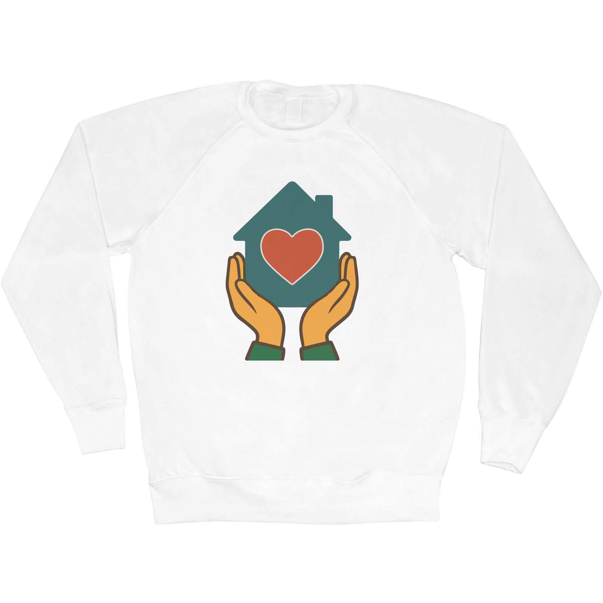 'Home is Where the Heart Is' Adult Sweatshirt / Sweater / Jumper (SW056616)