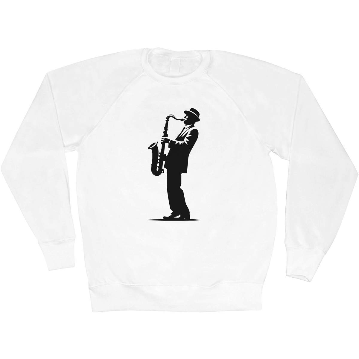 'Saxophone Player' Adult Sweatshirt / Sweater / Jumper (SW057381)