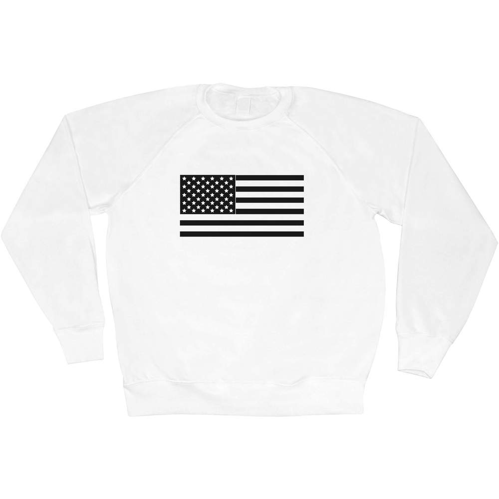 Extra Large 'American Flag' Adult Sweatshirt / Sweater / Jumper (SW00055612)