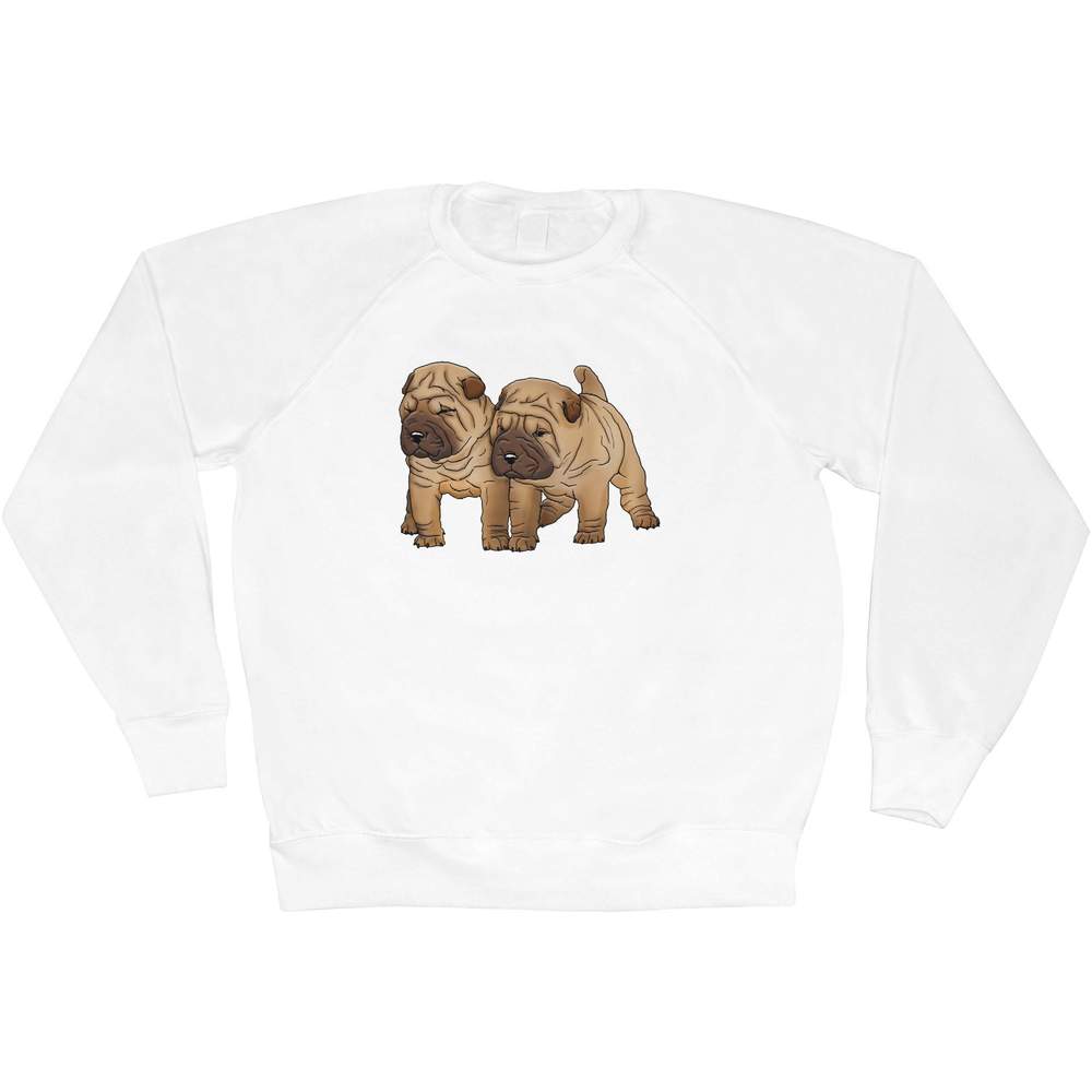 Extra Large 'Shar-Pei Puppies' Adult Sweatshirt / Sweater / Jumper (SW00074204)