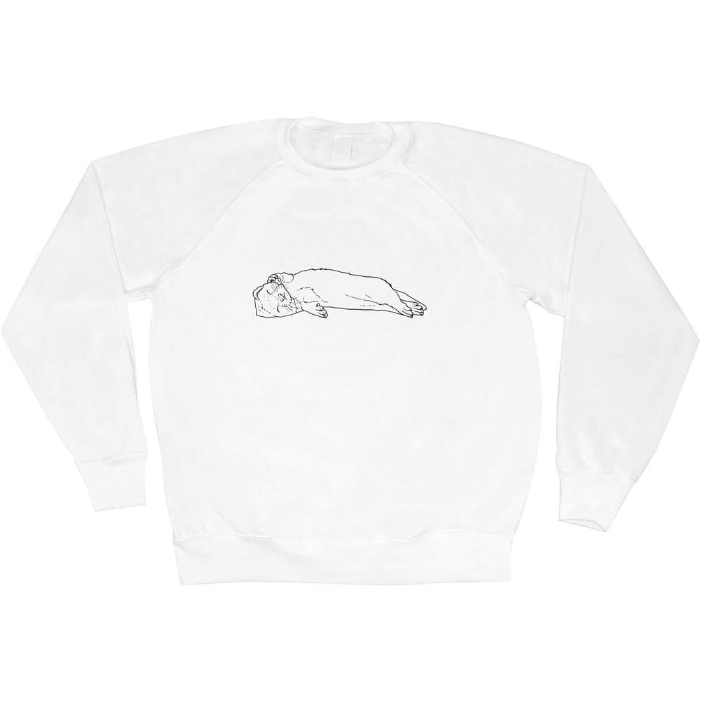 Extra Large 'Sleeping Baby Ferret' Adult Sweatshirt / Sweater / Jumper (SW00082900)
