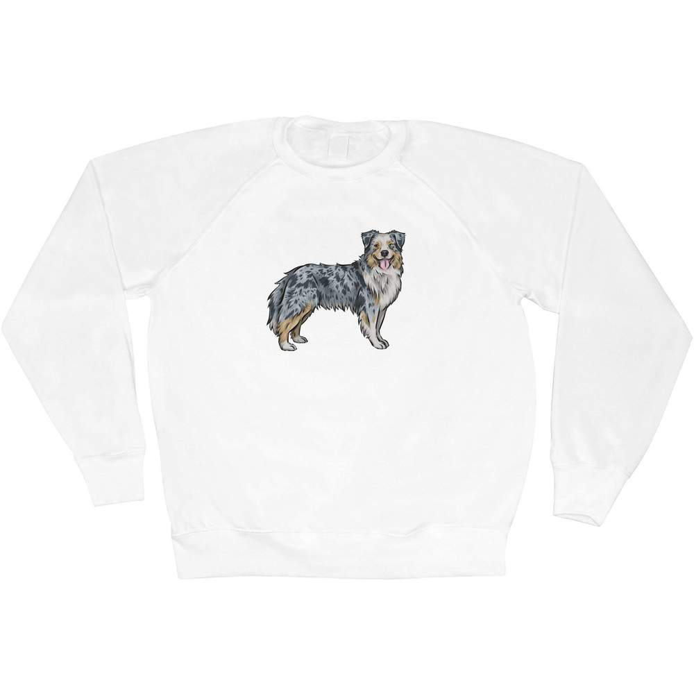 Extra Large 'Australian Shepherd' Adult Sweatshirt / Sweater / Jumper (SW00085425)