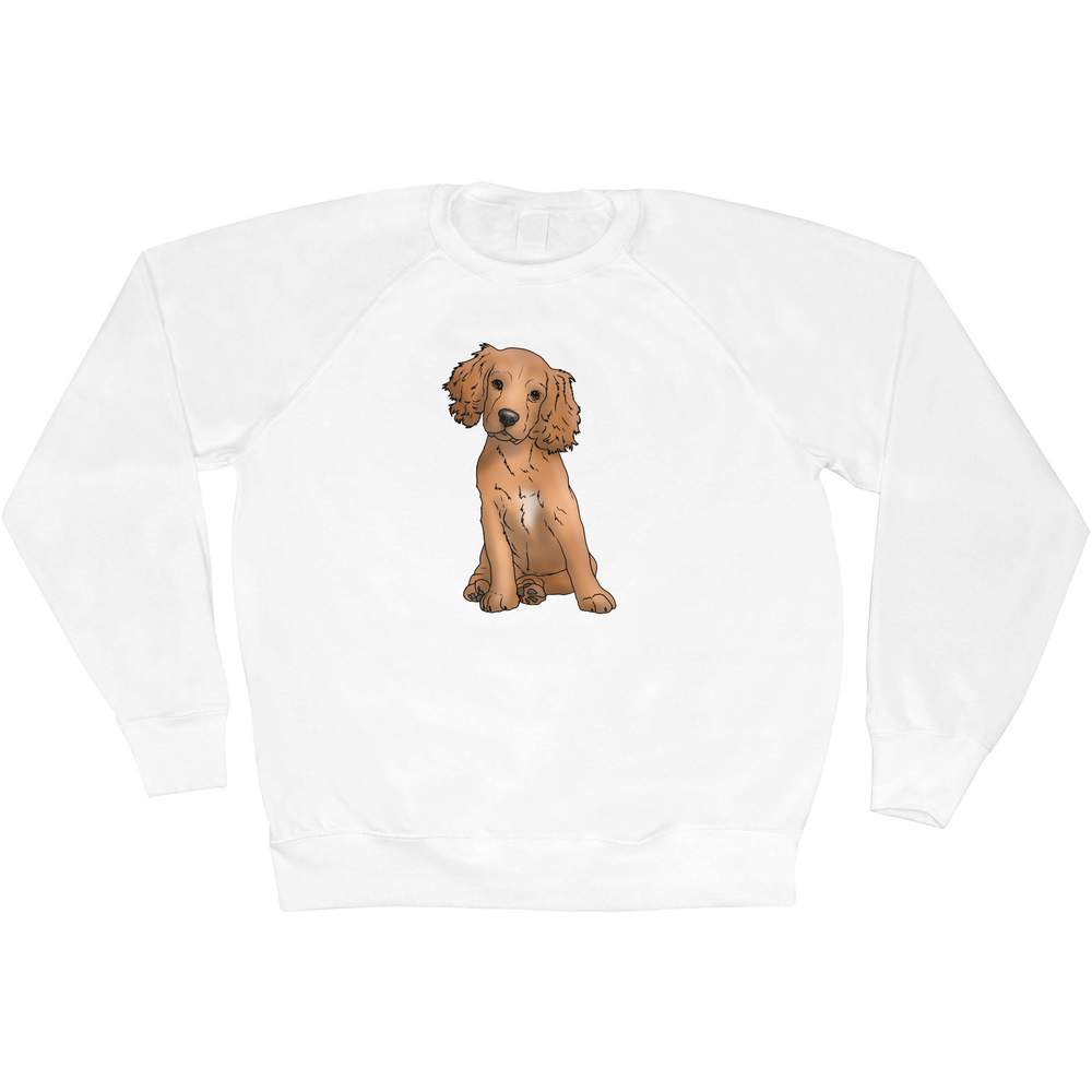 Extra Large 'Cocker Spaniel Puppy' Adult Sweatshirt / Sweater / Jumper (SW00098733)