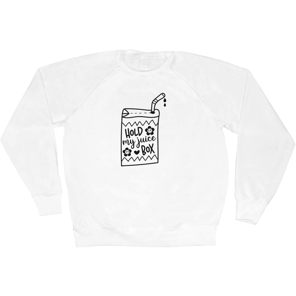 Extra Large 'Hold My Juice Box Funny Quotes ' Adult Sweatshirt / Sweater / Jumper (SW00158292)