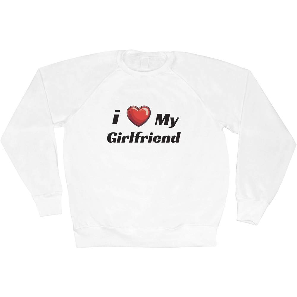 Extra Large 'I Love My Girlfriend' Adult Sweatshirt / Sweater / Jumper (SW00161004)