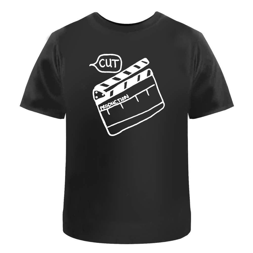 'Directors Clapper Board' Unisex T-Shirt - 100 % Cotton, Black, L (TA00108327)