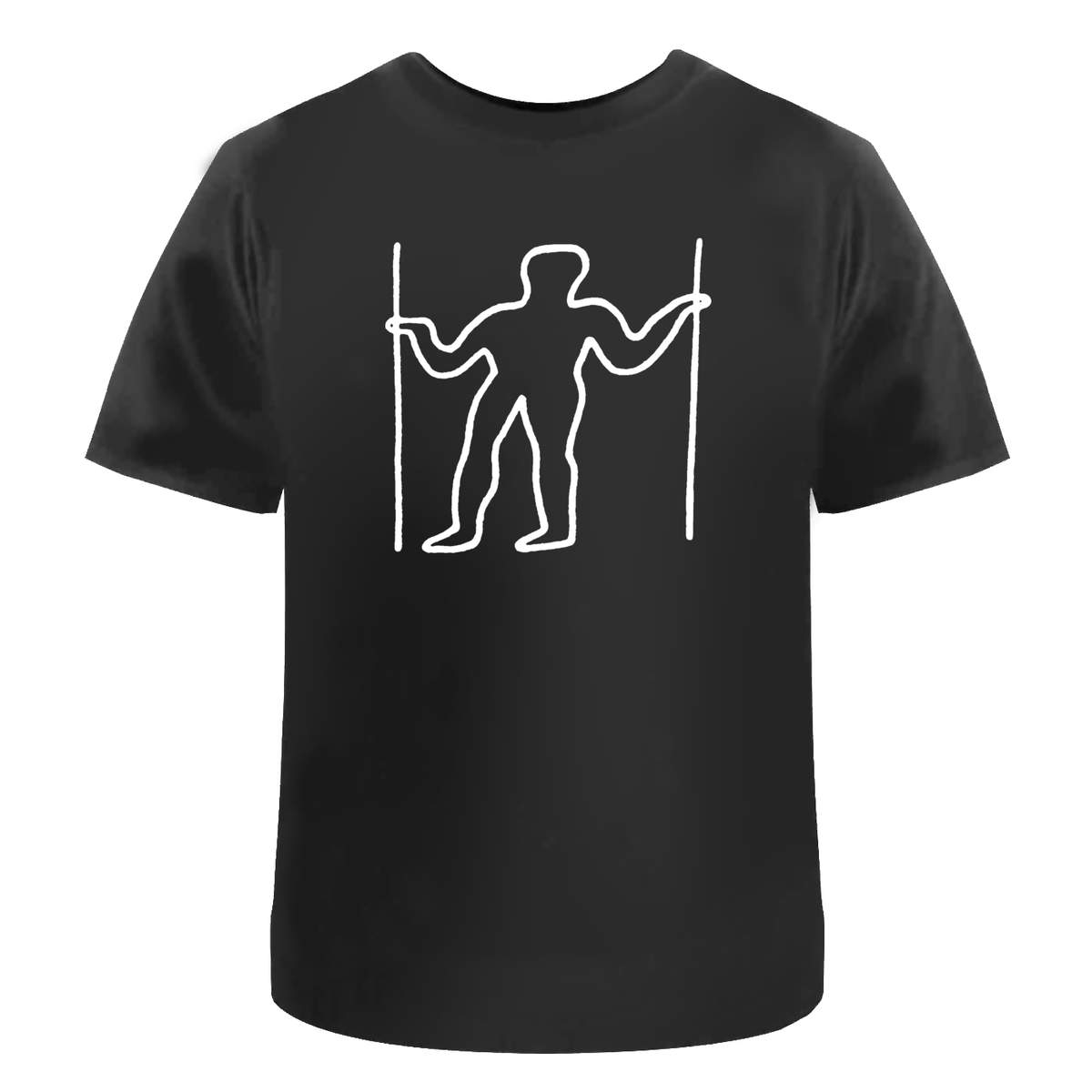 'Longman Of Wilmington' Unisex T-Shirt - Black, L - Graphic Tee, 100% Cotton Short Sleeve Top for Men and Women (TA00115507)