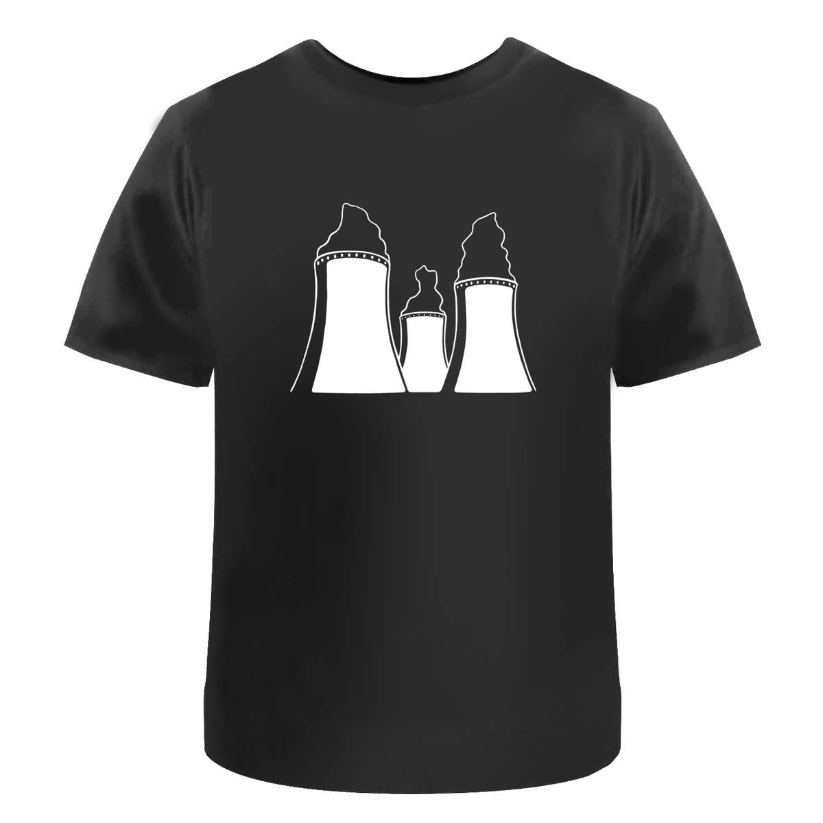 'Cooling Towers' Unisex T-Shirt -  100 % Cotton, Black, L (TA00130483)