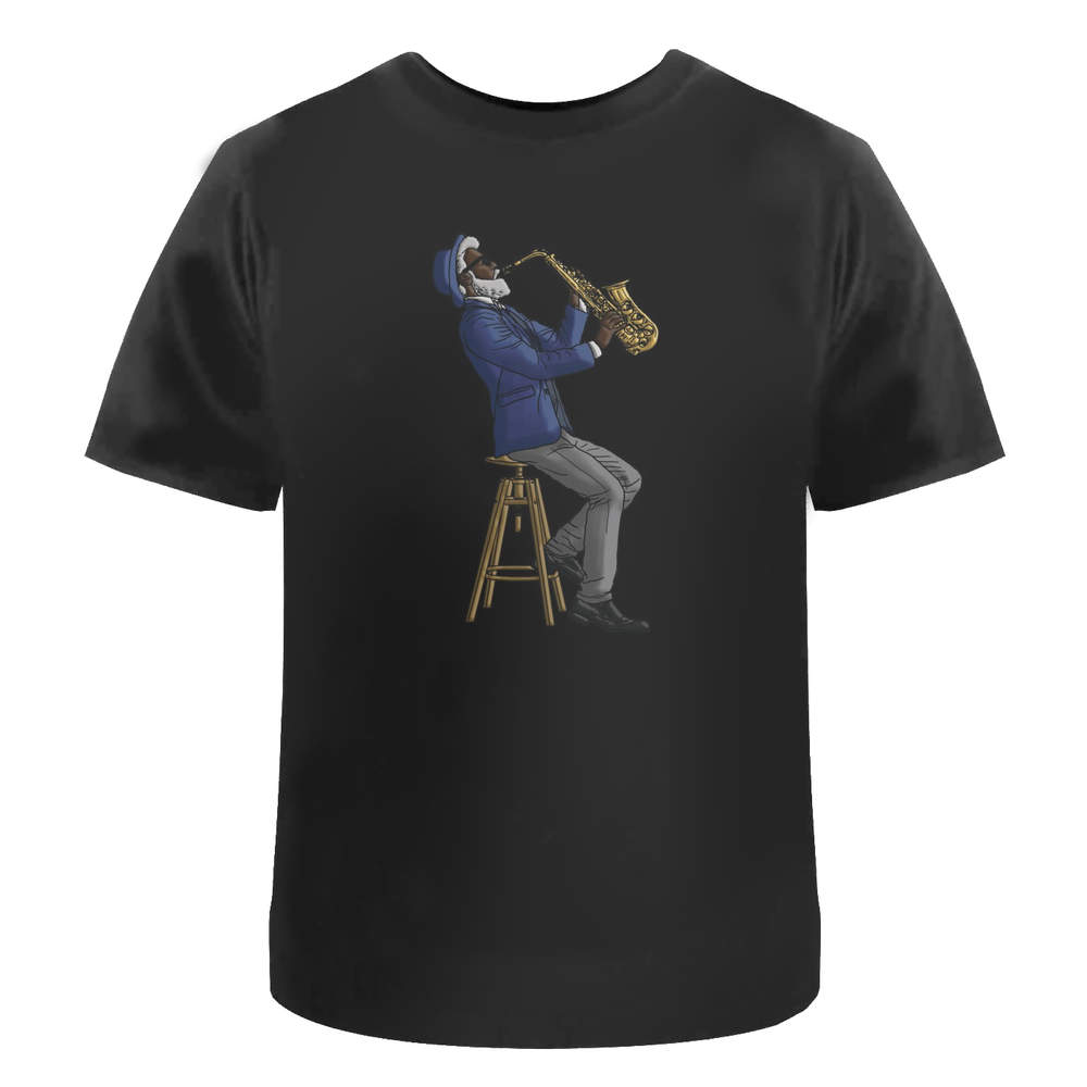 'Jazz Musician' Unisex T-Shirt - 100 % Cotton, Black, L (TA00143323)