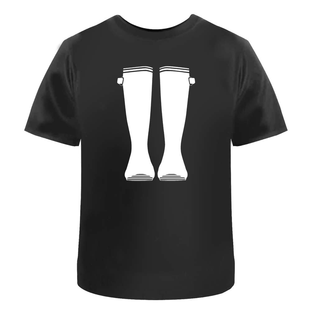 'Rubber Boots' Unisex T-Shirt - 100 % Cotton, Black, L (TA00197778)