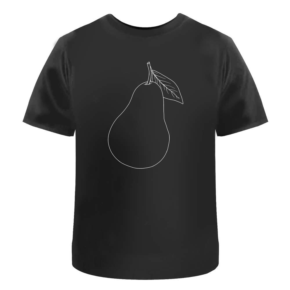 'Ripe Pear Fruit' Unisex T-Shirt - 100 % Cotton, Black, M (TA00372775)