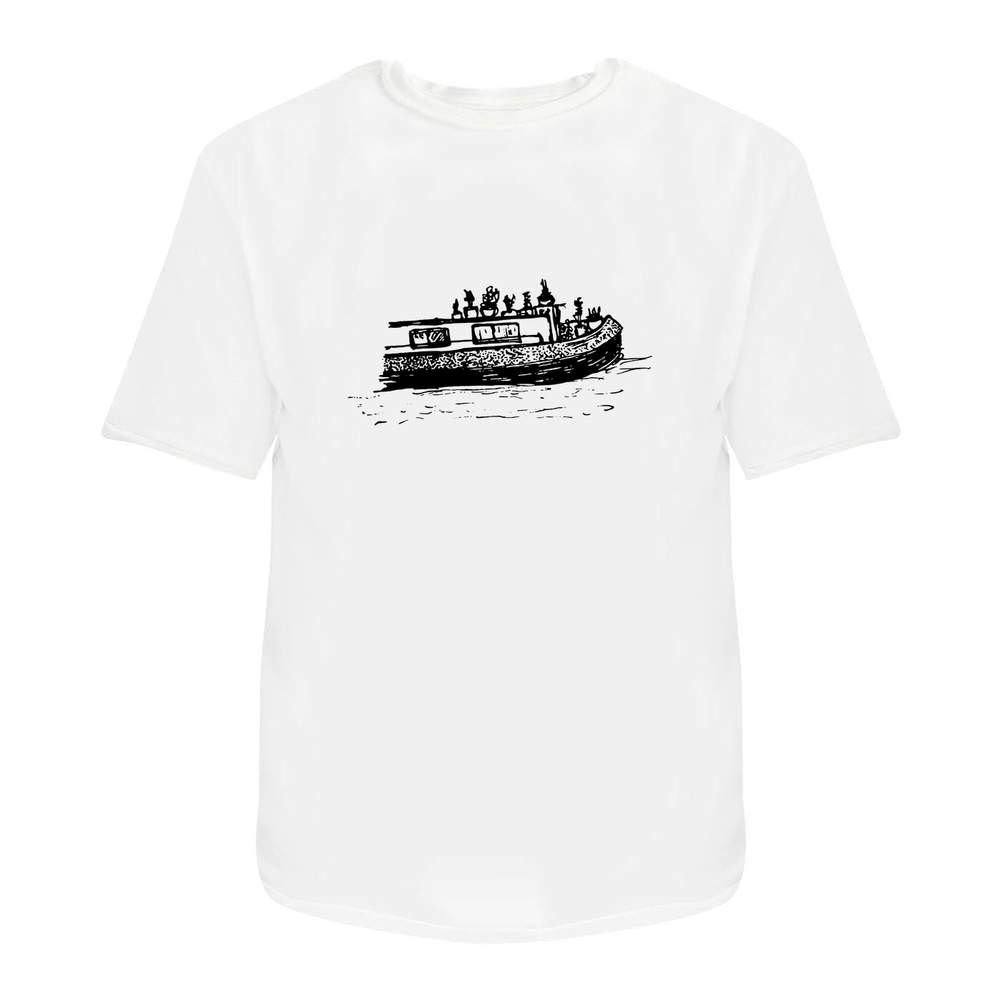 T-shirt unisexe « Canal Boat » - boutiques 100 % coton (S-XXL) (TA005572)