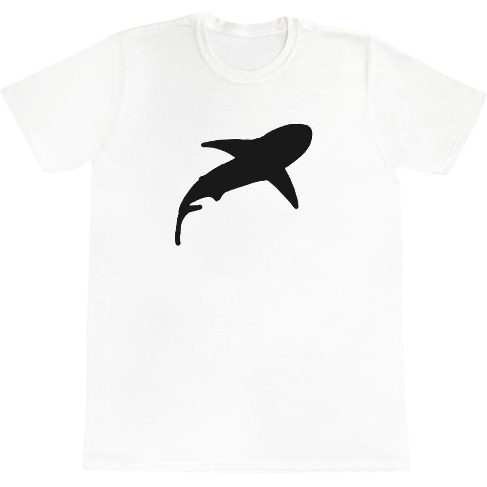 thumbnail 15  - &#039;Shark Silhouette&#039; Men&#039;s / Women&#039;s Cotton T-Shirts (TA027910)