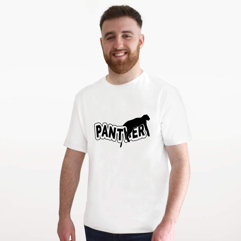 T-shirt unisexe « Panthère noire » - 100 en ligne % coton (S-XXL) (TA038903)