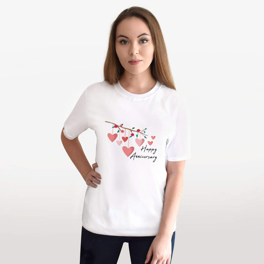 'Happy Anniversary' Unisex T-Shirt - 100% Cotton (S-XXL) (TA044360) - Picture 7 of 10