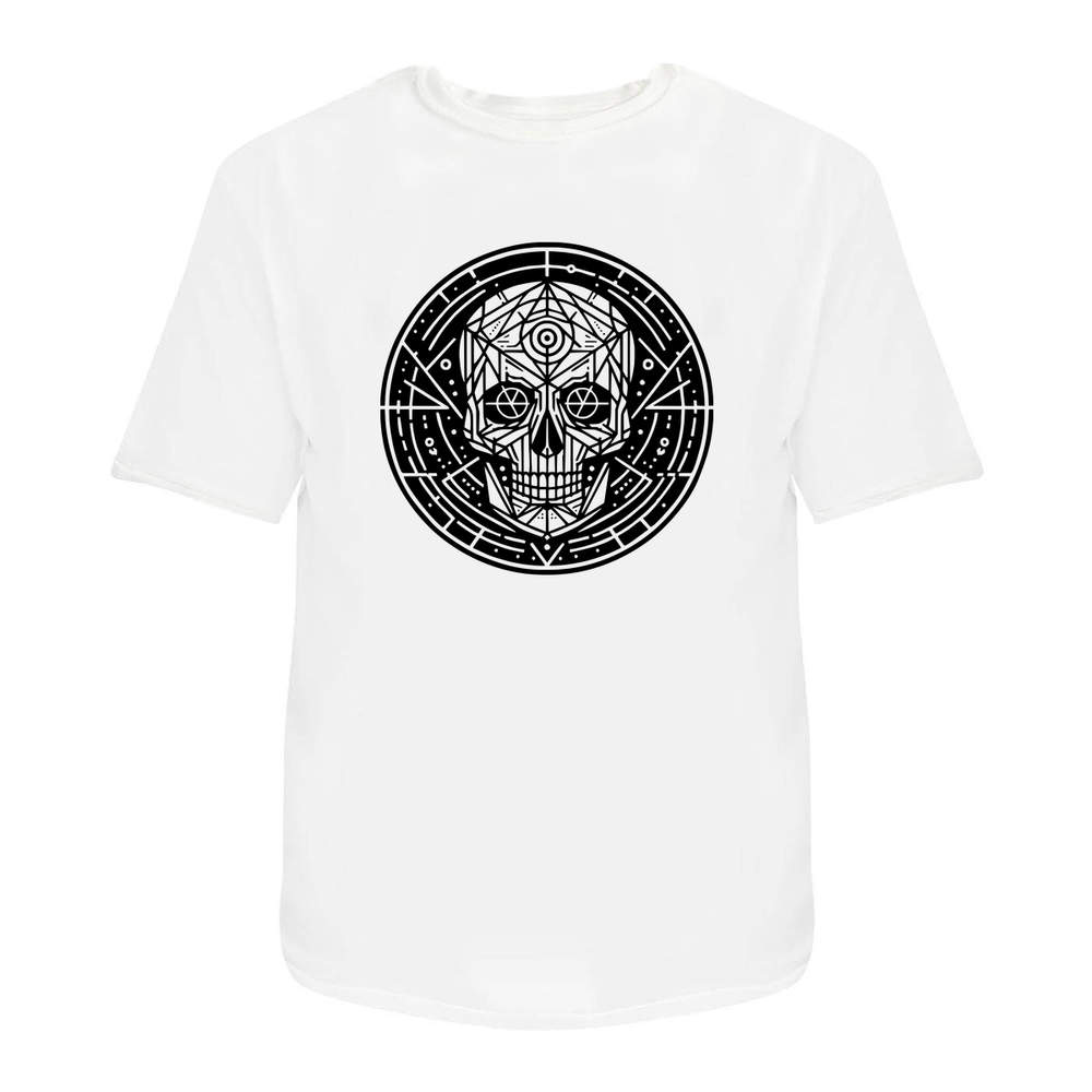 'Geometric Skull' Unisex T-Shirt - 100% Cotton (S-XXL) (TA045428)