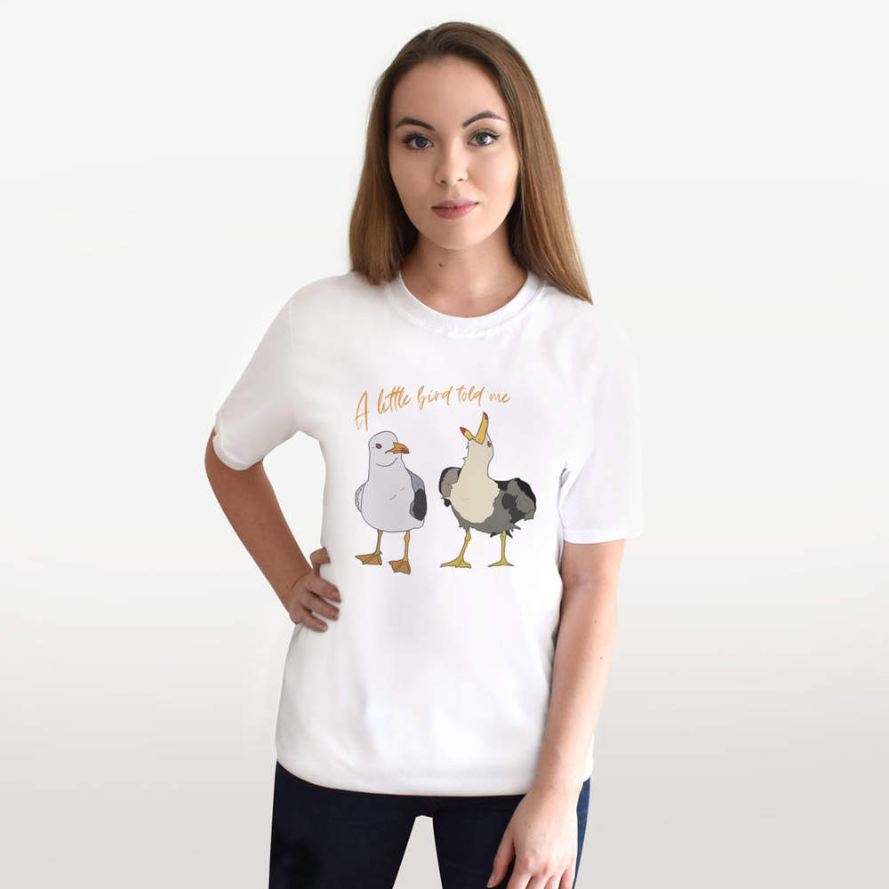 'Two Seagull Friends ' Unisex T-Shirt - 100% Cotton (S-XXL) (TA046504) - Picture 12 of 15