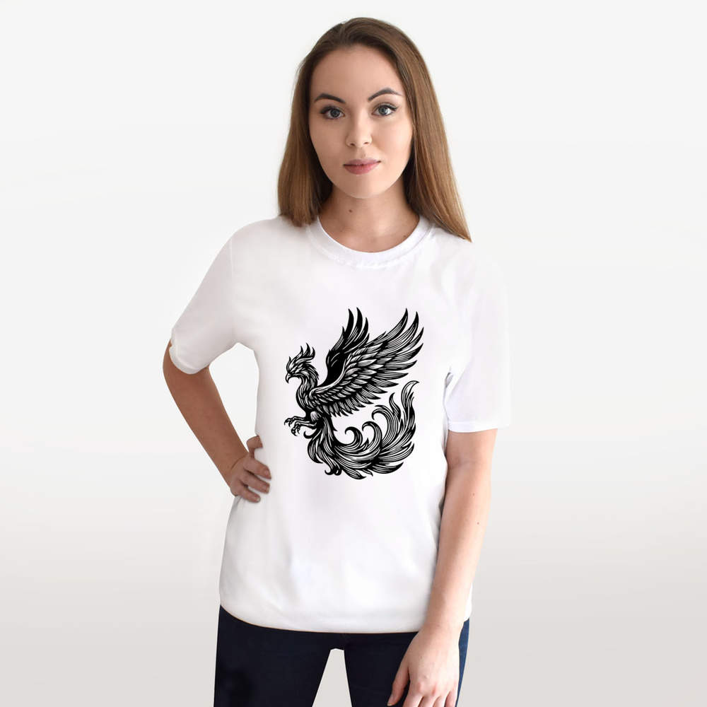 'Immortal Phoenix Bird' Unisex T-Shirt - 100% Cotton (S-XXL) (TA048400) - Picture 12 of 15