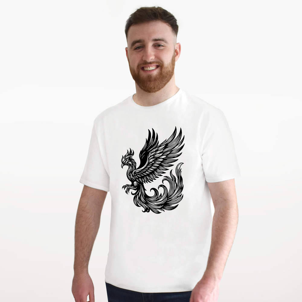 'Immortal Phoenix Bird' Unisex T-Shirt - 100% Cotton (S-XXL) (TA048400) - Picture 13 of 15
