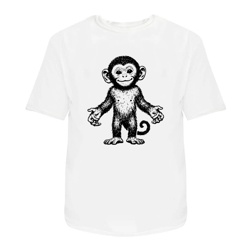 'Happy Baby Monkey' Unisex T-Shirt - 100% Cotton (S-XXL) (TA051661)