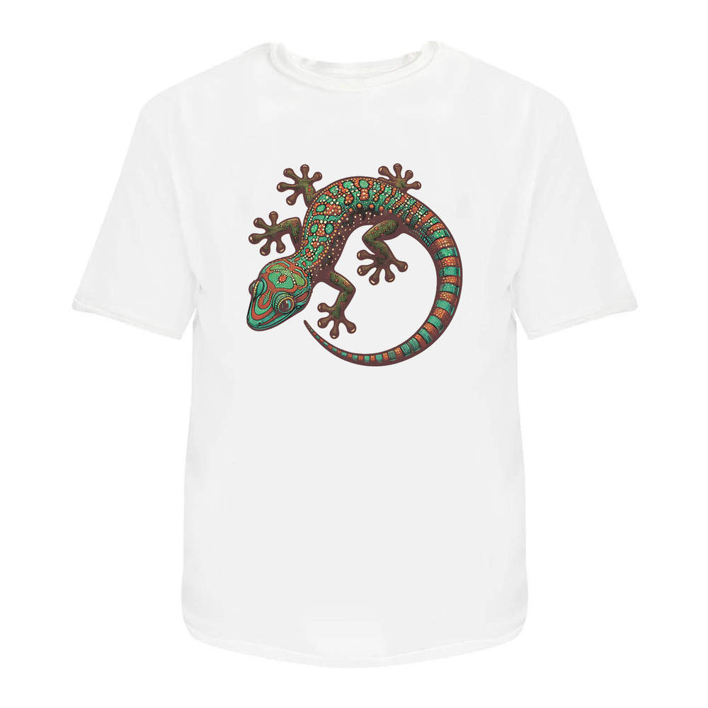 'Colourful Gecko' Unisex T-Shirt - 100% Cotton (S-XXL) (TA053215) - Picture 11 of 15