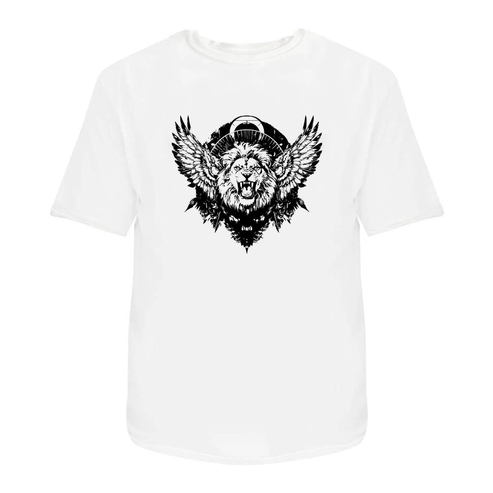 'Winged Growling Lion' Unisex T-Shirt - 100% Cotton (S-XXL) (TA053932)