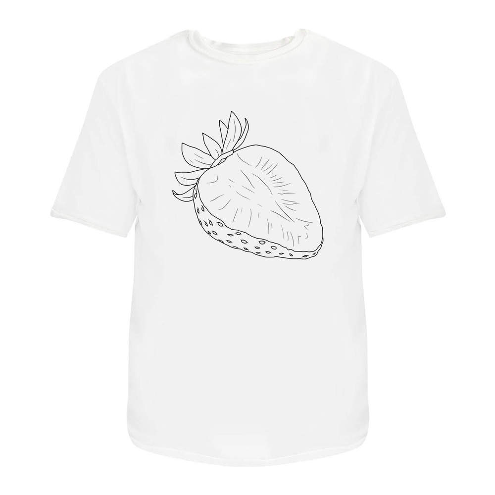 'Sliced Strawberry' Unisex T-Shirt - 100% Cotton (S-XXL) (TA054522)