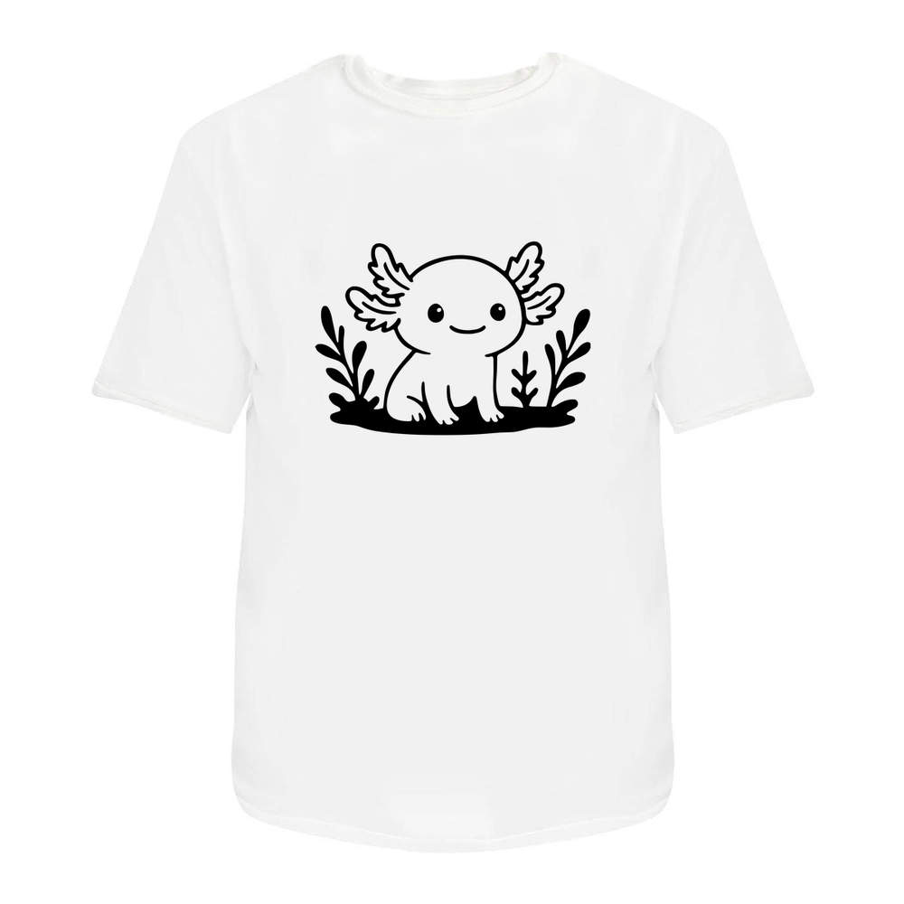 'Sitting Axolotl' Unisex T-Shirt - 100% Cotton (S-XXL) (TA055611)