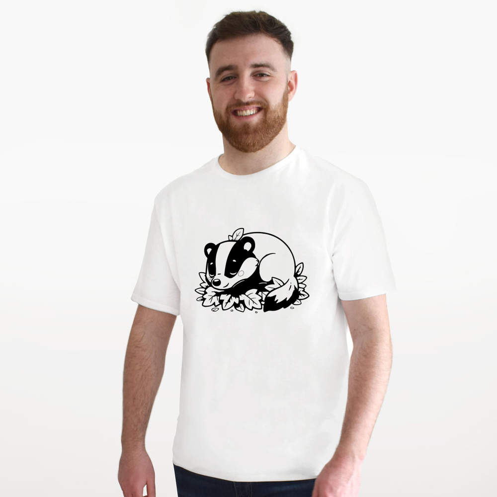 Unisex T-Shirt "Sleepy Badger" - 100% Baumwolle (S-XXL) (TA056699) - Bild 8 von 10