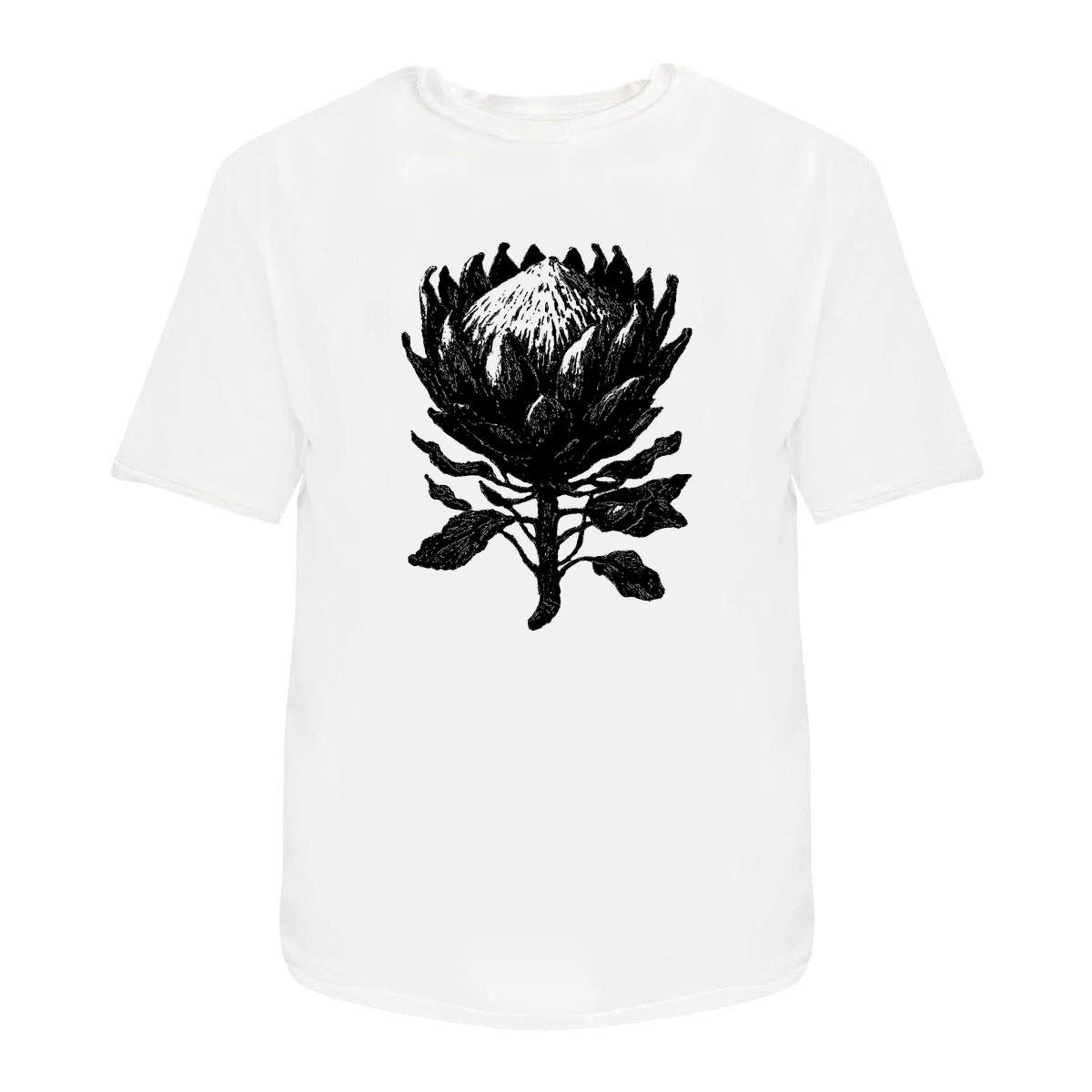 ‘Botanical King Protea Flower’ Unisex T-Shirt – 100% Cotton (S-XXL) (TA062197)