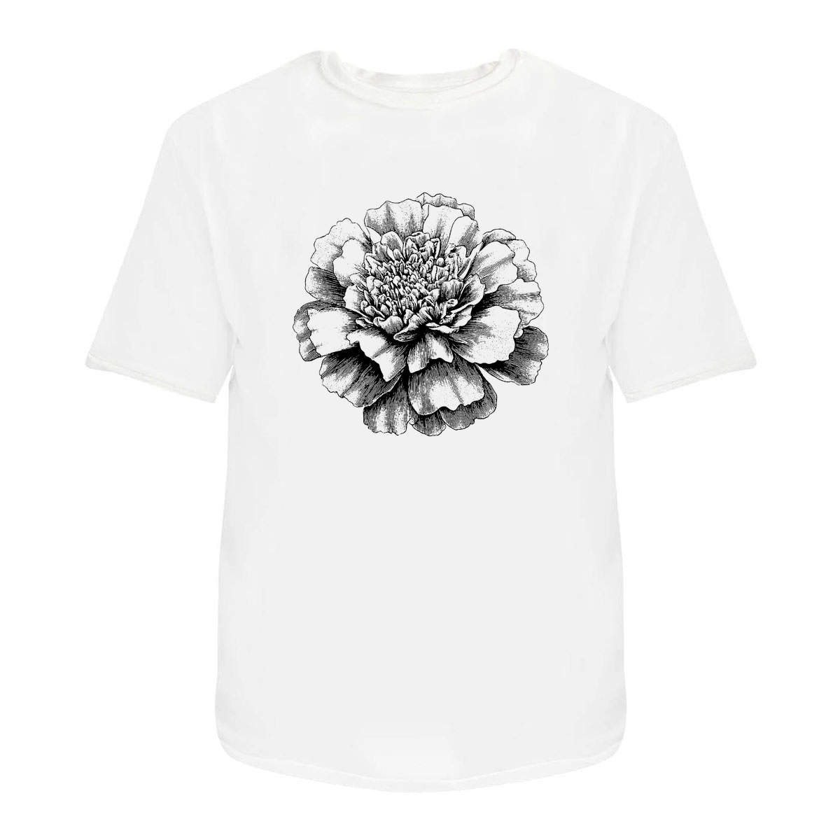 ‘Marigold Flower’ Unisex T-Shirt – 100% Cotton (S-XXL) (TA063411)