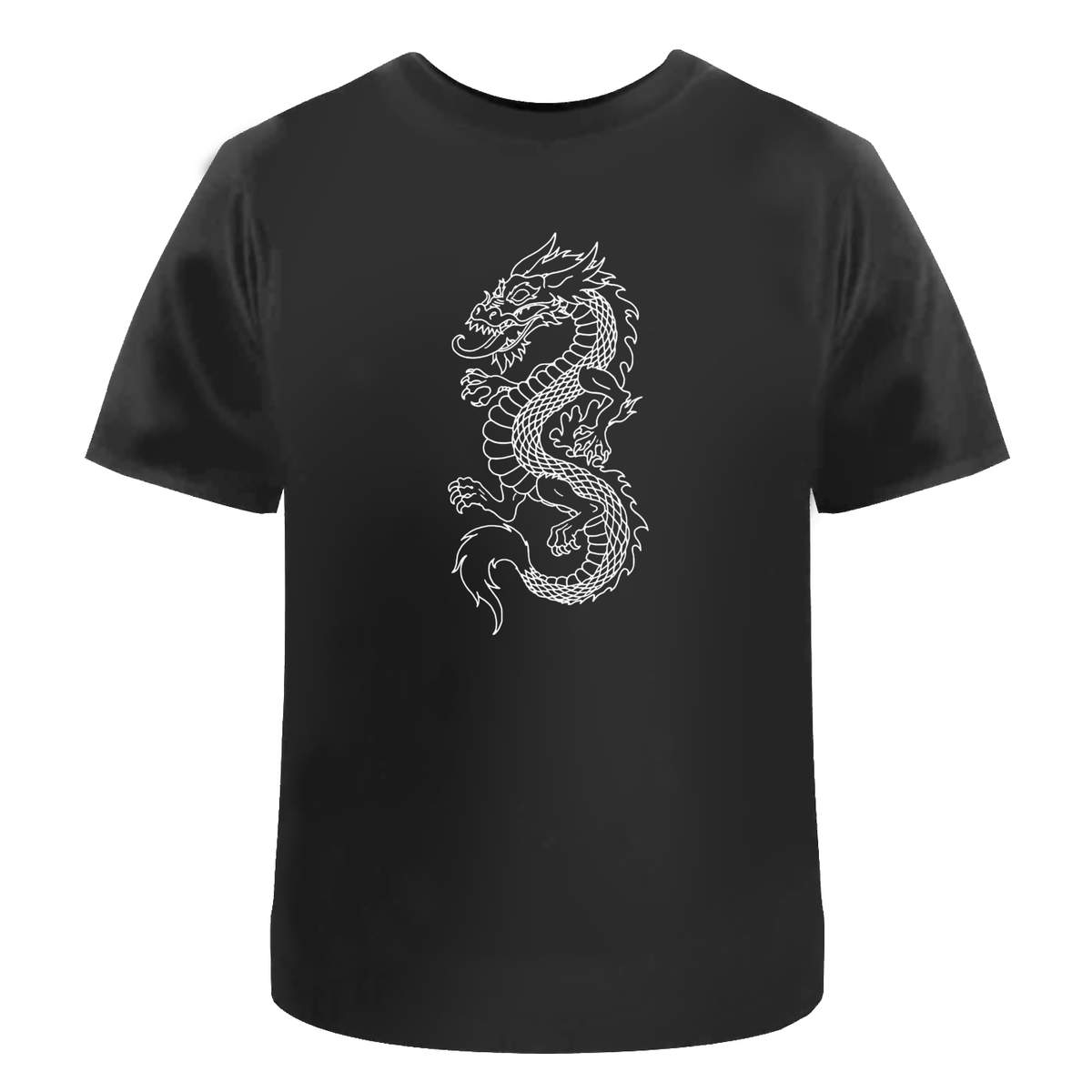 'Chinese Dragon' Unisex Cotton T-Shirt - Graphic Tee / Short Sleeve Top for Men and Women (TA003711)