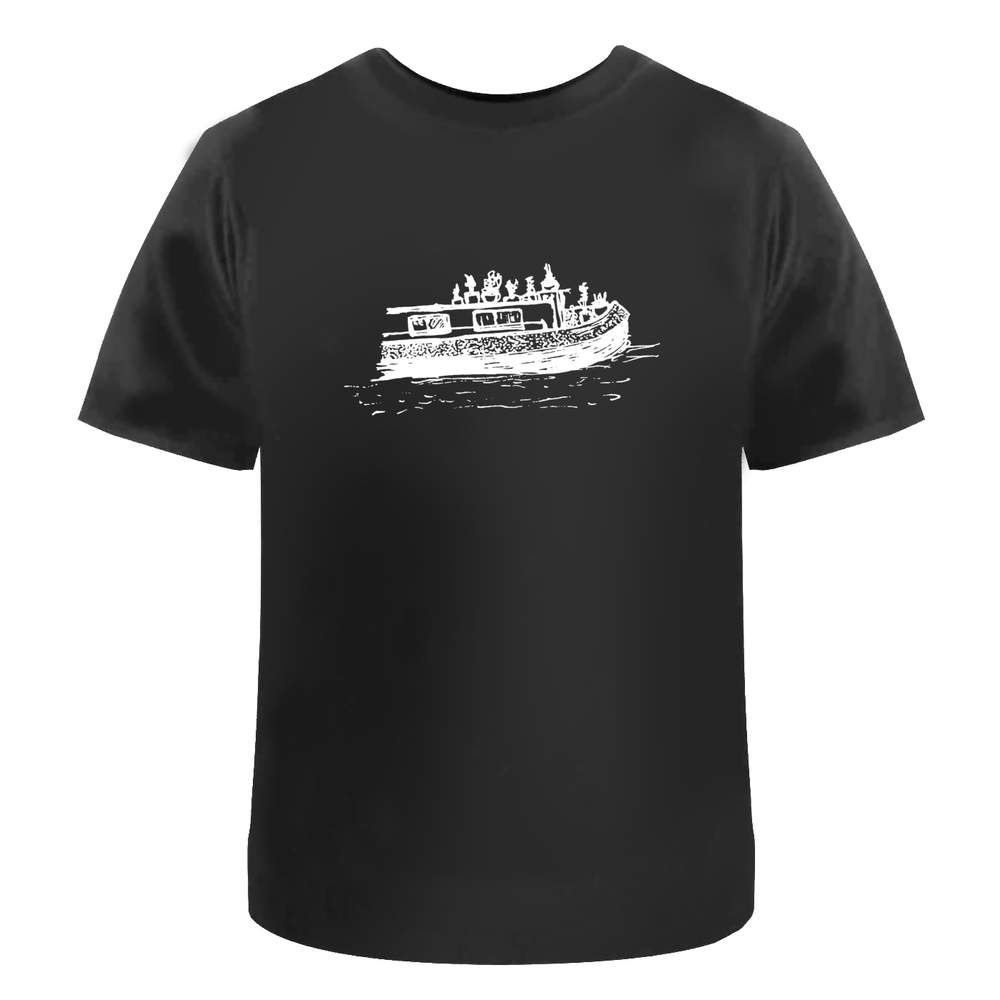 T-shirt unisexe « Canal Boat » - boutiques 100 % coton (S-XXL) (TA005572)