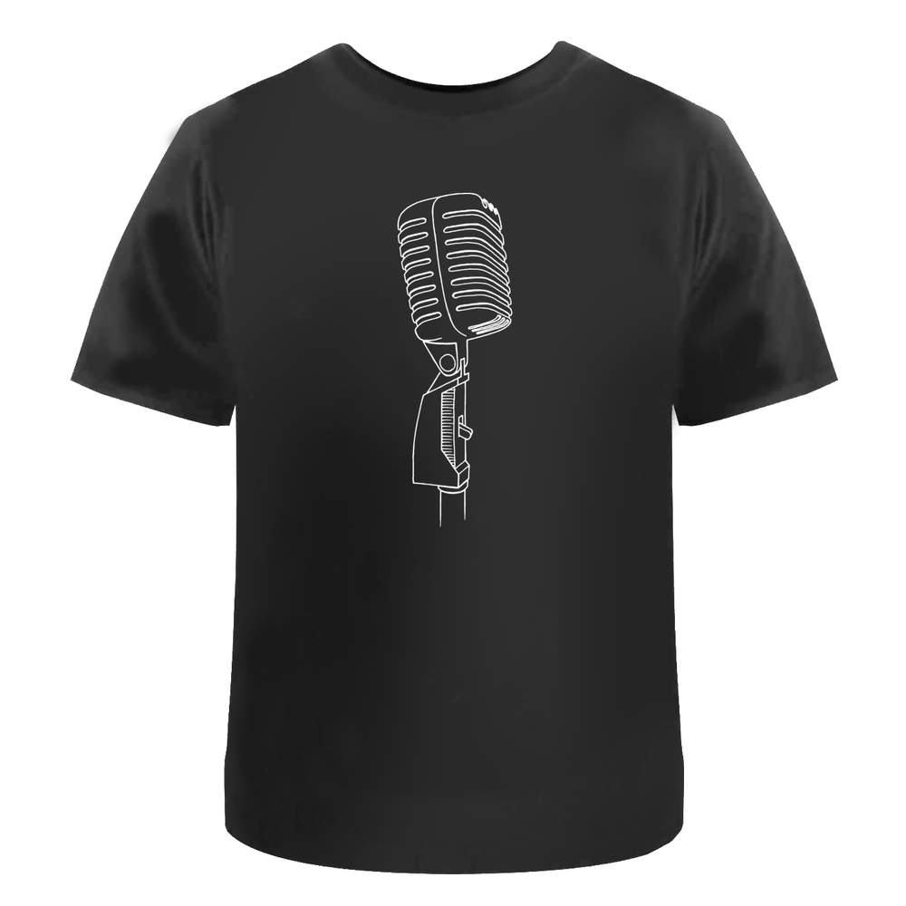 'Retro Microphone' Unisex T-Shirt - 100% Cotton (S-XXL) (TA010738)