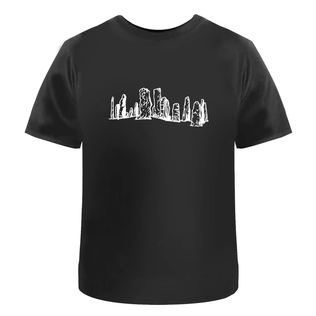 'Stone Circle' Unisex T-Shirt -  100 % Cotton, Black, S (TA00106349)