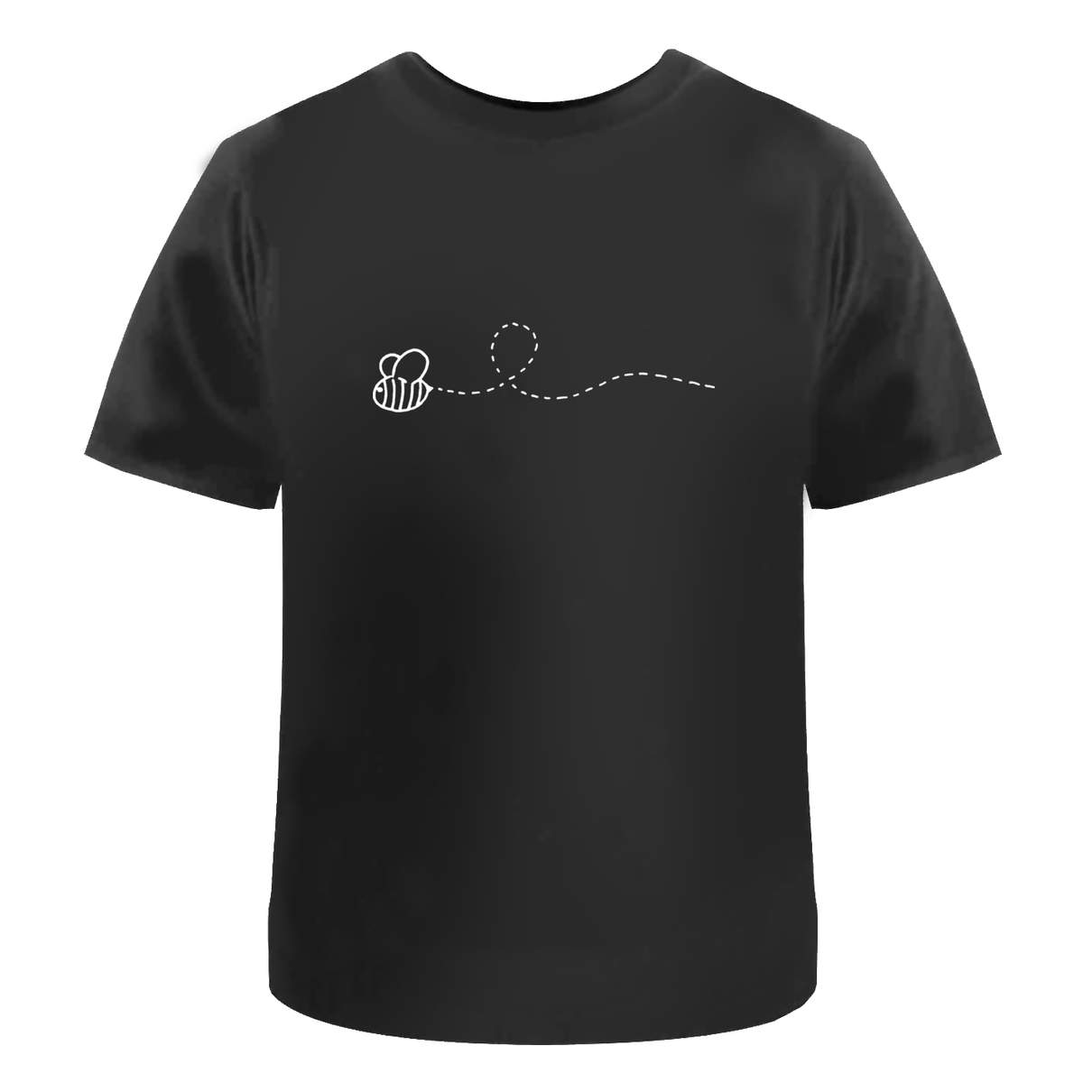 'Bumble Bee' Unisex T-Shirt - Cute Flying Insect Dotted Path - 100% Cotton (S-XXL) (TA017452)
