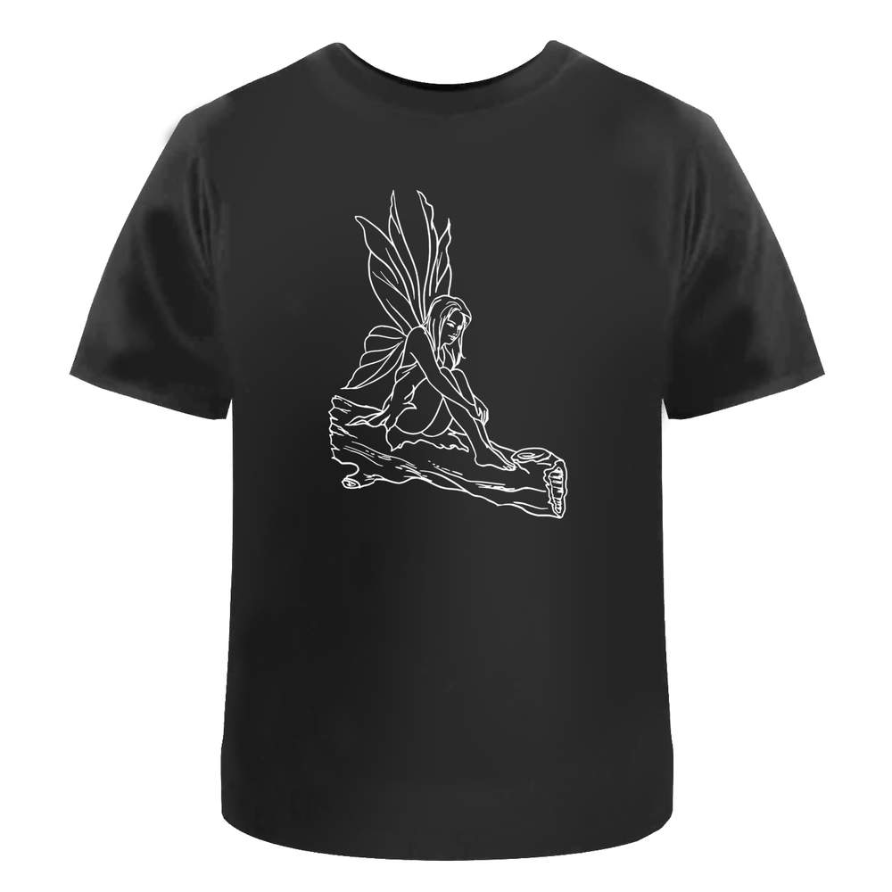 'Fairy On Log' Unisex T-Shirt - 100% Cotton (S-XXL) (TA022660)