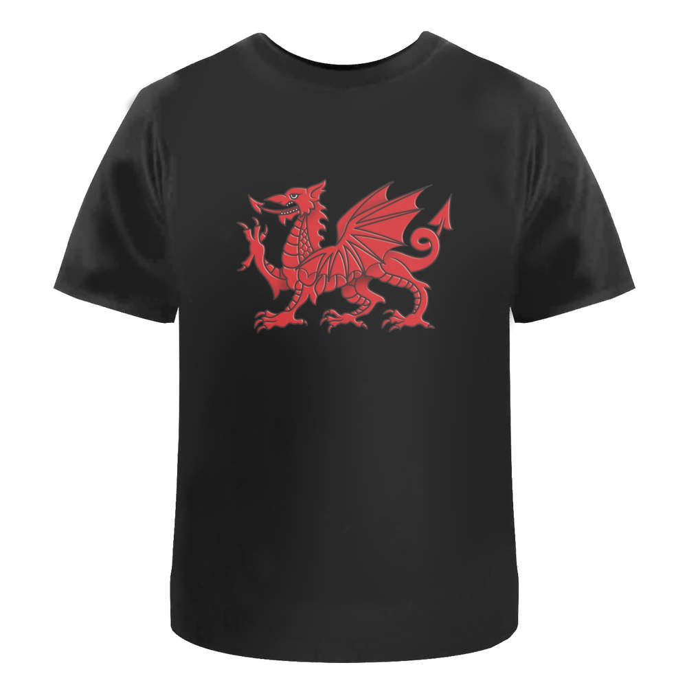 'Welsh Dragon' Unisex T-Shirt - Iconic Cymru Red Heraldic Beast - 100% Cotton (S-XXL) (TA022843)