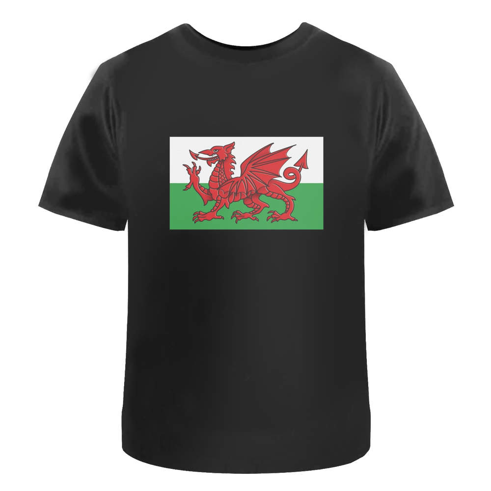 'Welsh Flag' Unisex T-Shirt - Patriotic Cymru Banner Red Beast - 100% Cotton (S-XXL) (TA023174)