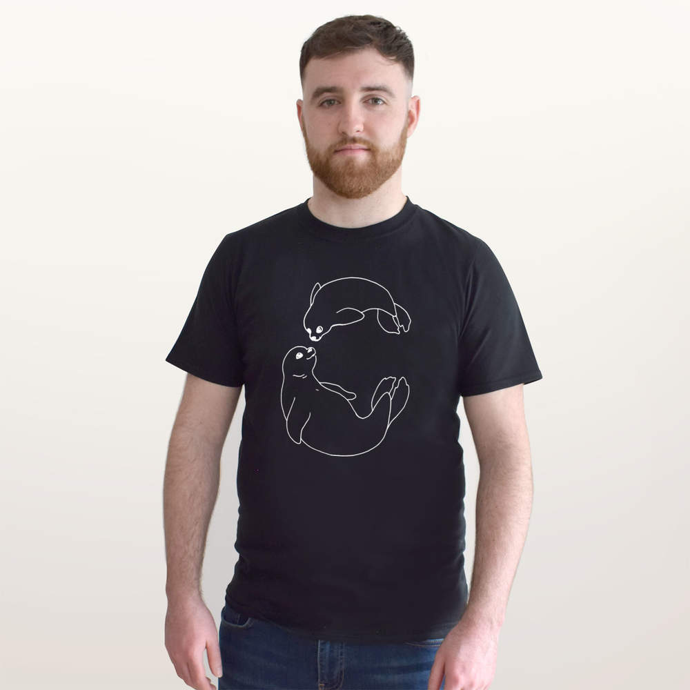 'Seal Duo' Unisex T-Shirt - 100% Cotton (S-XXL) (TA024155) - Picture 7 of 15