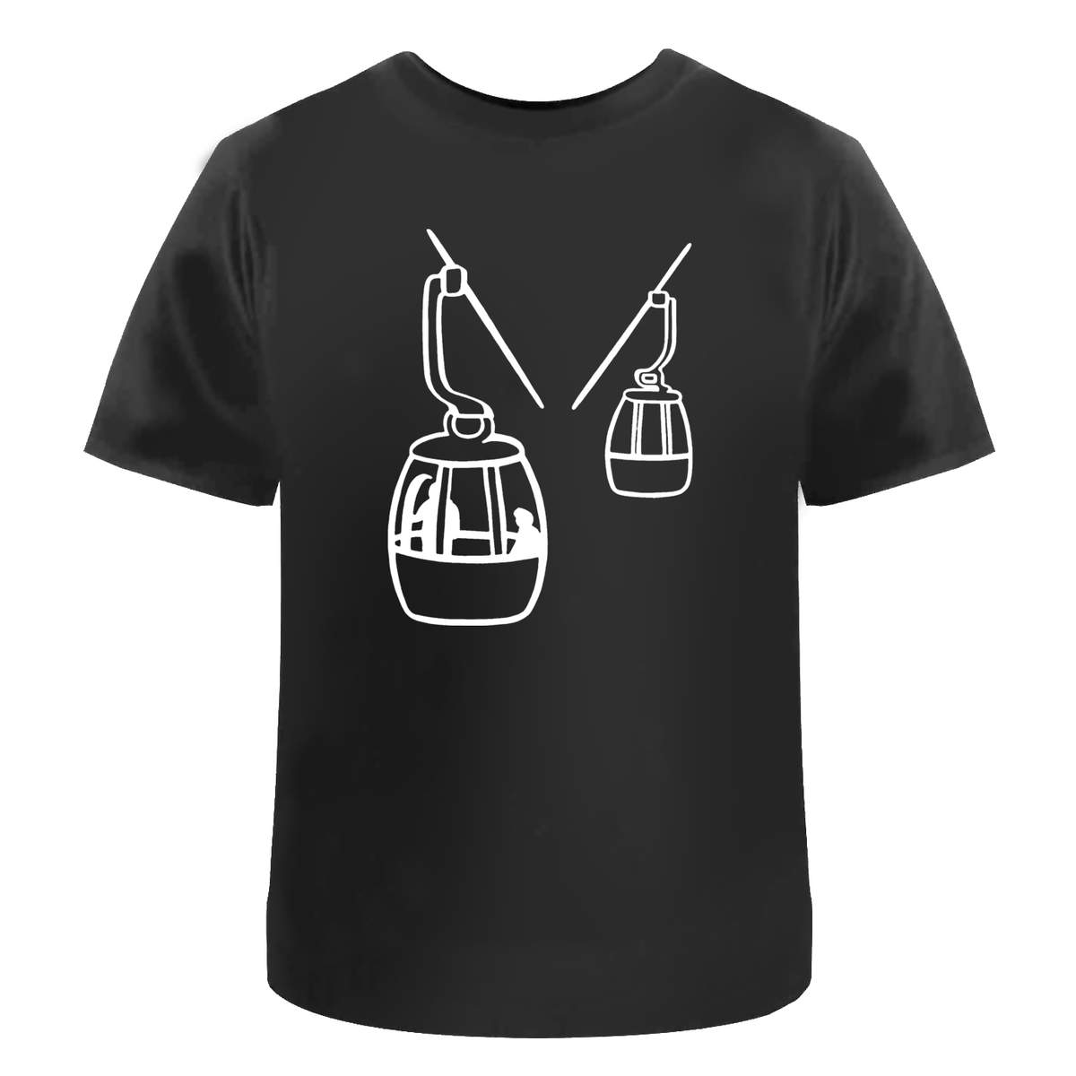 'Cable Cars' Unisex Cotton T-Shirt - Graphic Tee / Short Sleeve Top for Men and Women (TA024322)