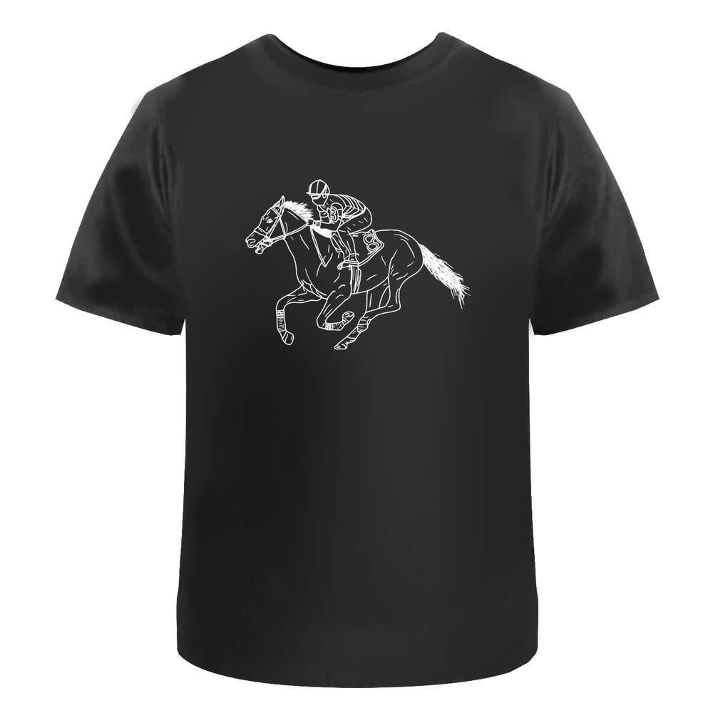 'Race Horse & Jockey' Unisex T-Shirt - 100% Cotton (S-XXL) (TA025571)