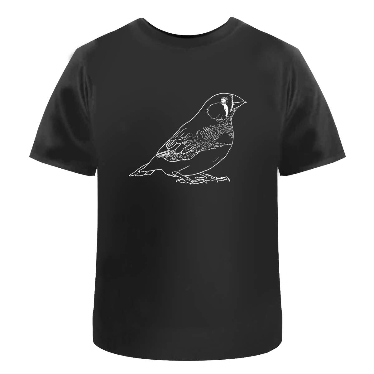'Zebra Finch' Unisex Cotton T-Shirt - Graphic Tee / Short Sleeve Top for Men and Women (TA028556)