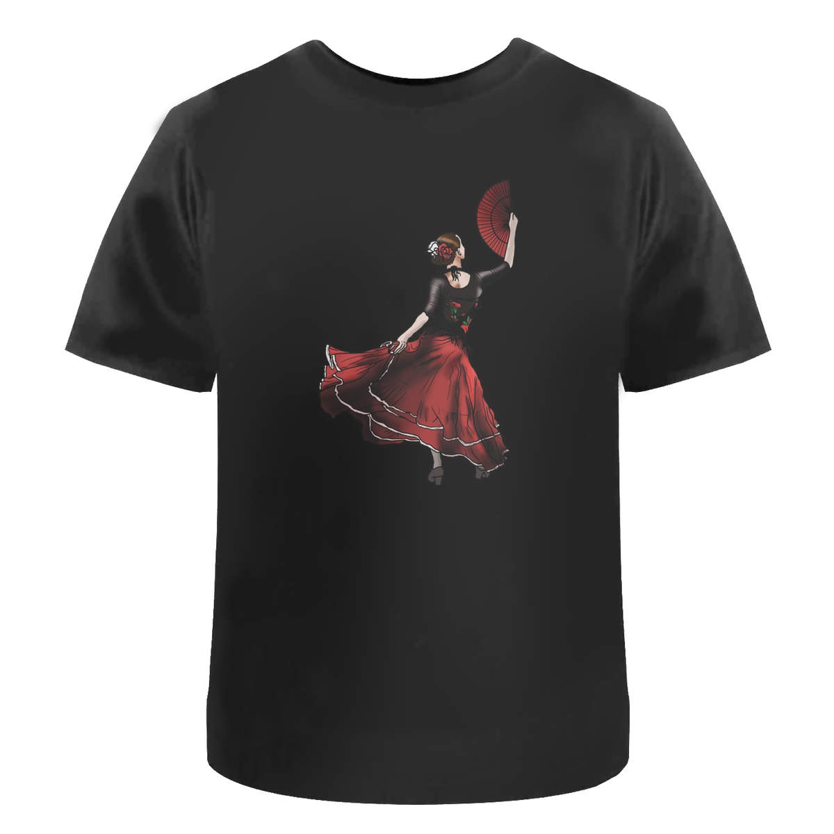 'Flamenco Dancer' Unisex Cotton T-Shirt - Graphic Tee / Short Sleeve Top for Men and Women (TA029734)