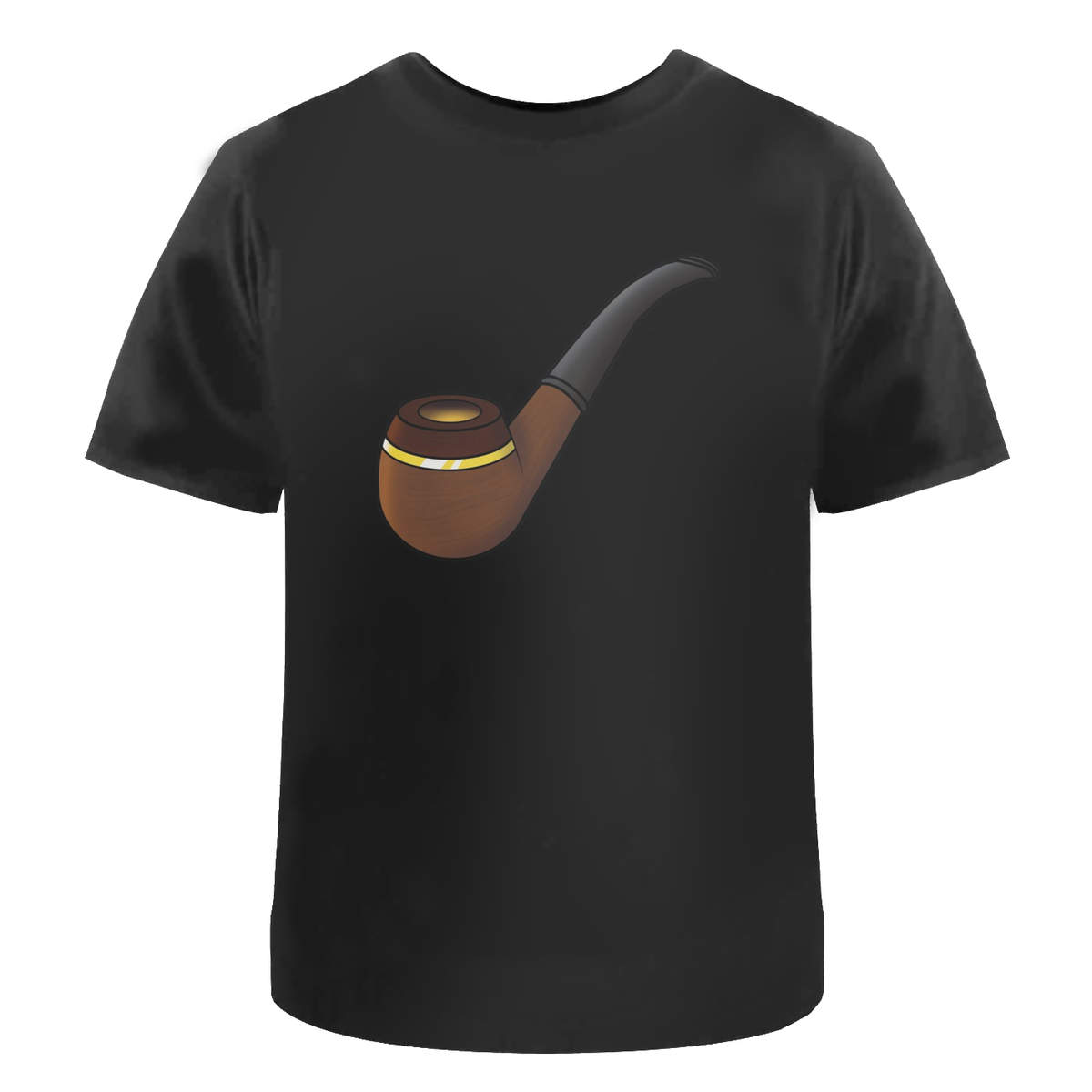 'Smoking Pipe' Unisex Cotton T-Shirt - Graphic Tee / Short Sleeve Top for Men and Women (TA030106)