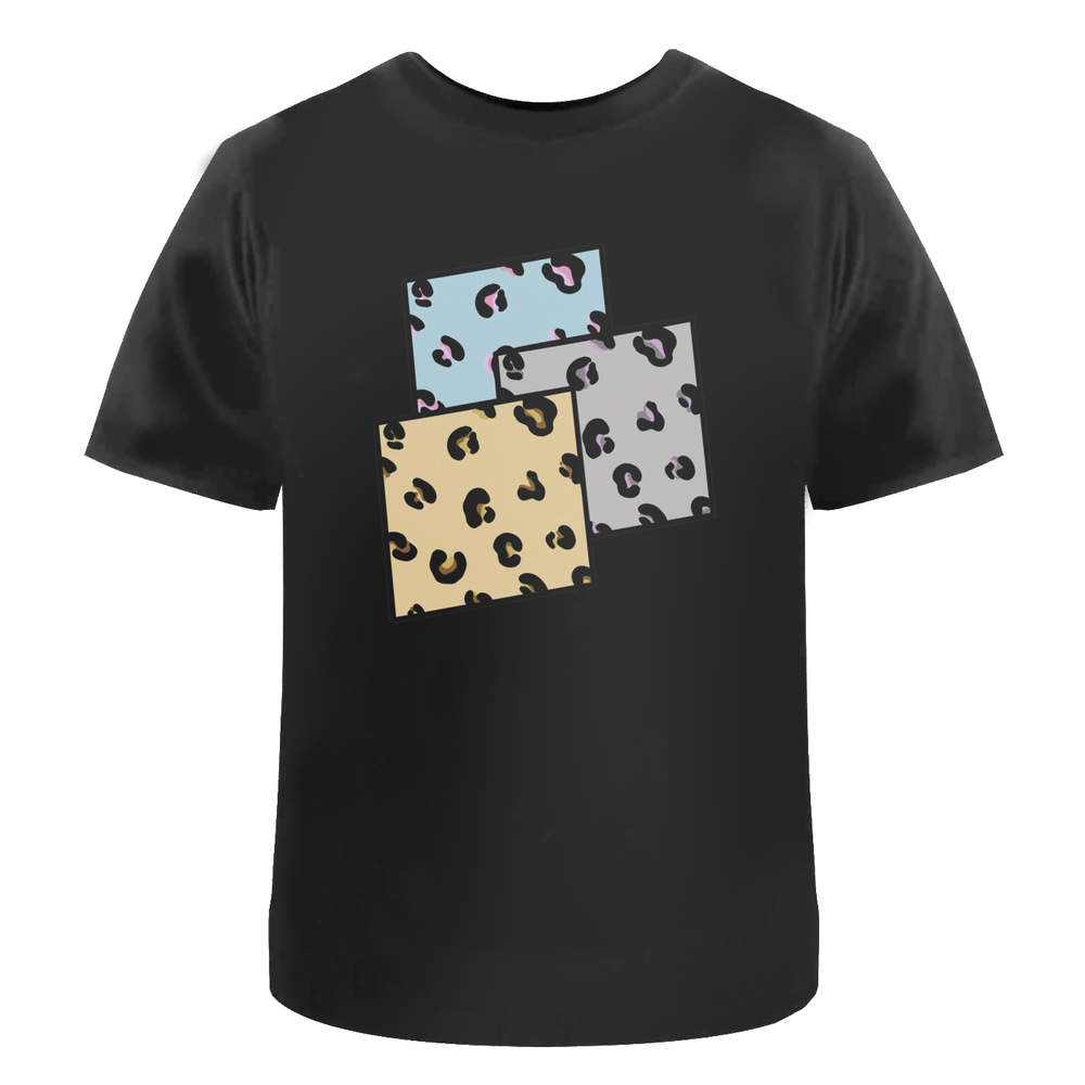'Leopard Print Squares' Unisex T-Shirt - 100% Cotton (S-XXL) (TA031379)