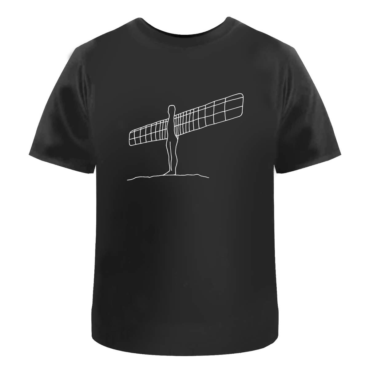 'Angel Of The North' Unisex Cotton T-Shirt - Graphic Tee / Short Sleeve Top for Men and Women (TA035176)