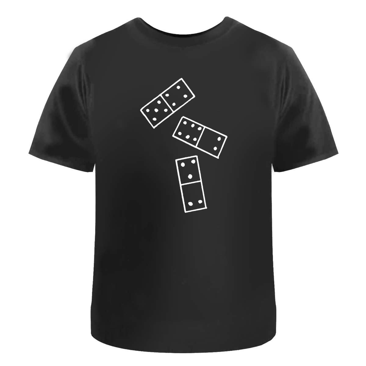 'Domino Pieces' Unisex Cotton T-Shirt - Graphic Tee / Short Sleeve Top for Men and Women (TA037011)