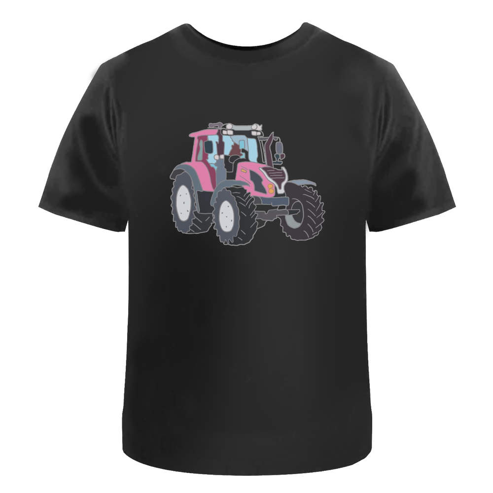 'Pink tractor ' Unisex T-Shirt - 100% Cotton (S-XXL) (TA039009)